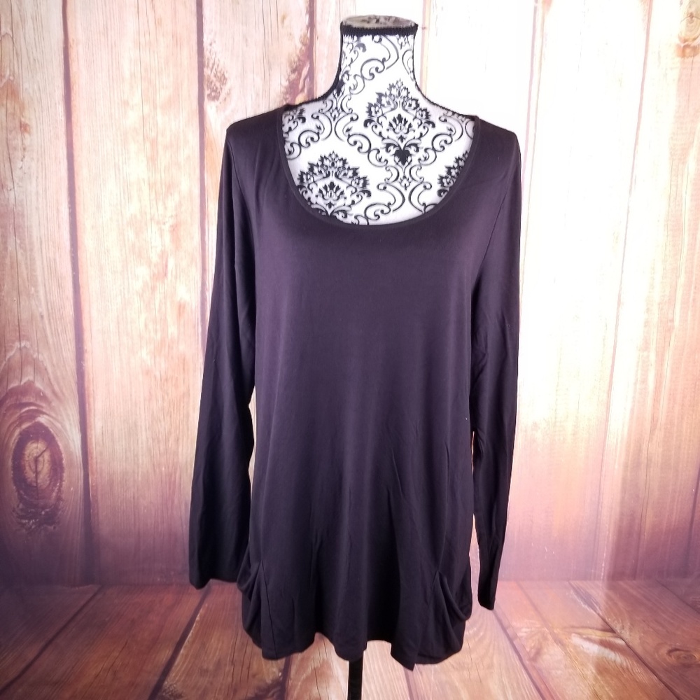 NWT Grace Turkish Coffee Long Sleeve Tunic